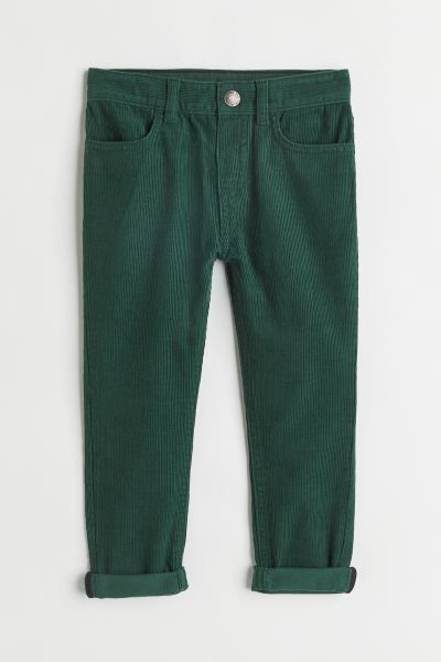 Slim Fit Corduroy Pants | H&M (US + CA)