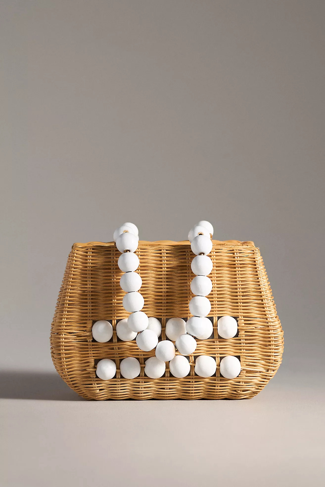 Bali Beaded Straw Satchel | Anthropologie (US)