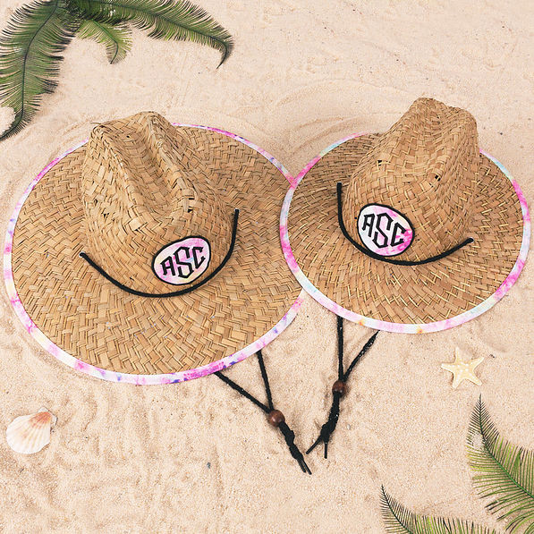Monogrammed Straw Hat | Marleylilly