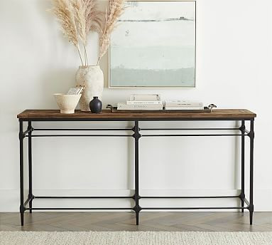 Parquet 71" Reclaimed Wood Console Table | Pottery Barn (US)