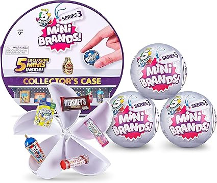 5 Surprise Mini Brands Series 3 Collector's Kit - Amazon Exclusive Mystery Capsule Real Miniature... | Amazon (US)