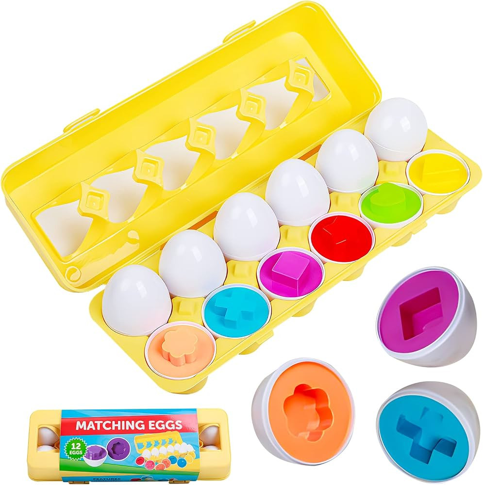 hamerry easter basket stuffers for toddler,Montessori Color and Shape Recognition Sorting Matchin... | Amazon (US)