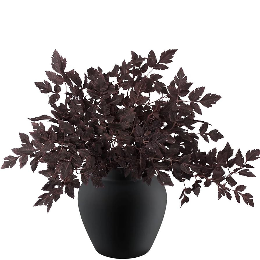 Giaueoa 6PCS 18 Inches Pack Artificial Cimicifuga Plant Leaf Spray Faux Plum Cimicifuga Ramosa Le... | Amazon (CA)
