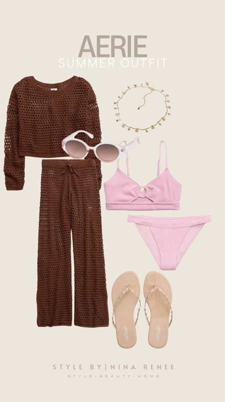 Crochet is back! This set is definitely a summer staple! Shop this summer look at Aerie!






Summer outfit set, crochet outfit, bikini, Necklace, sandals, long sleeve top, pants, sunglasses, necklace, swimwear, swimwear cover up

#LTKStyleTip #LTKFindsUnder100 #LTKSwim