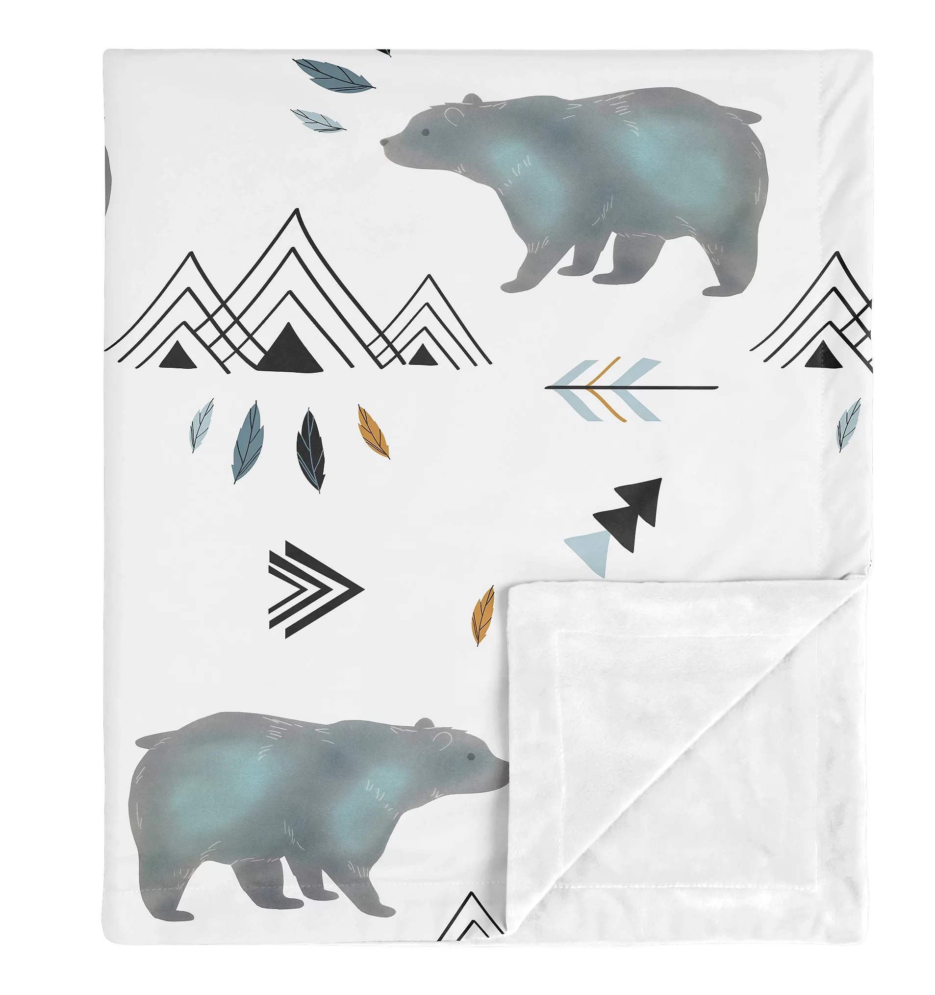 Sweet Jojo Designs Bear Mountain Security Baby Blanket & Reviews | Wayfair | Wayfair North America