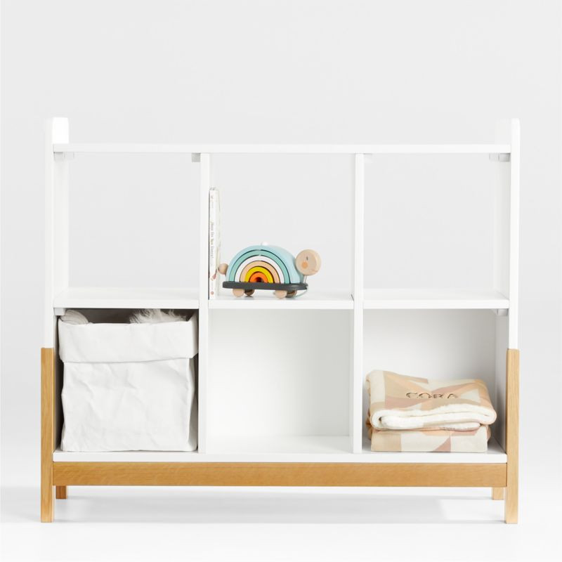 Rue White 6-Cube Low Kids Bookcase + Reviews | Crate & Kids | Crate & Barrel