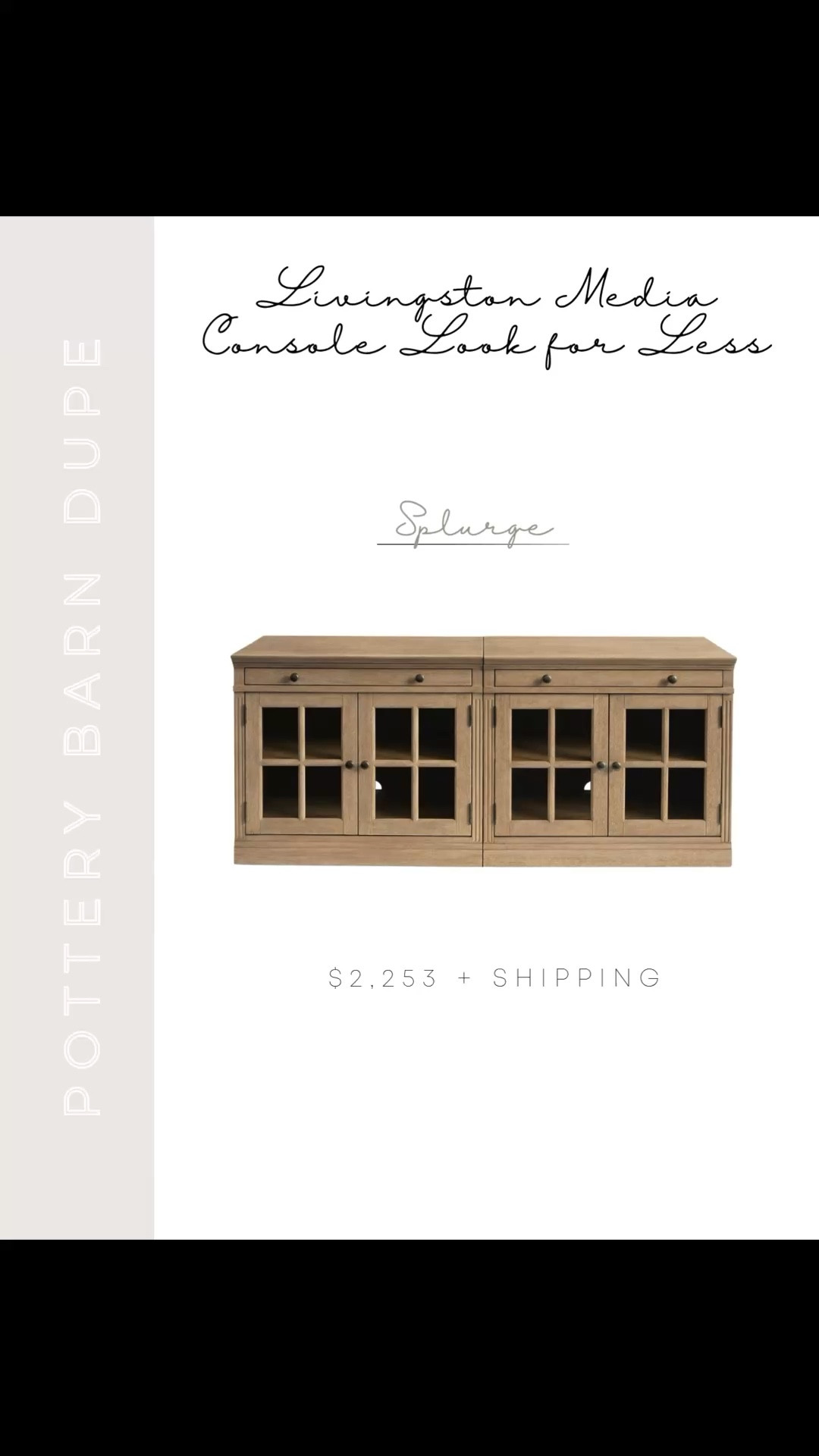If you love the look of the Pottery Barn Livingston media console but not the price tag, these are the best look-for-less options I’ve found. Same warm wood tones and clean timeless style, just way more budget friendly 🤍 Linking my favorites here so you can easily compare.

#LTKHome #LTKSaleAlert