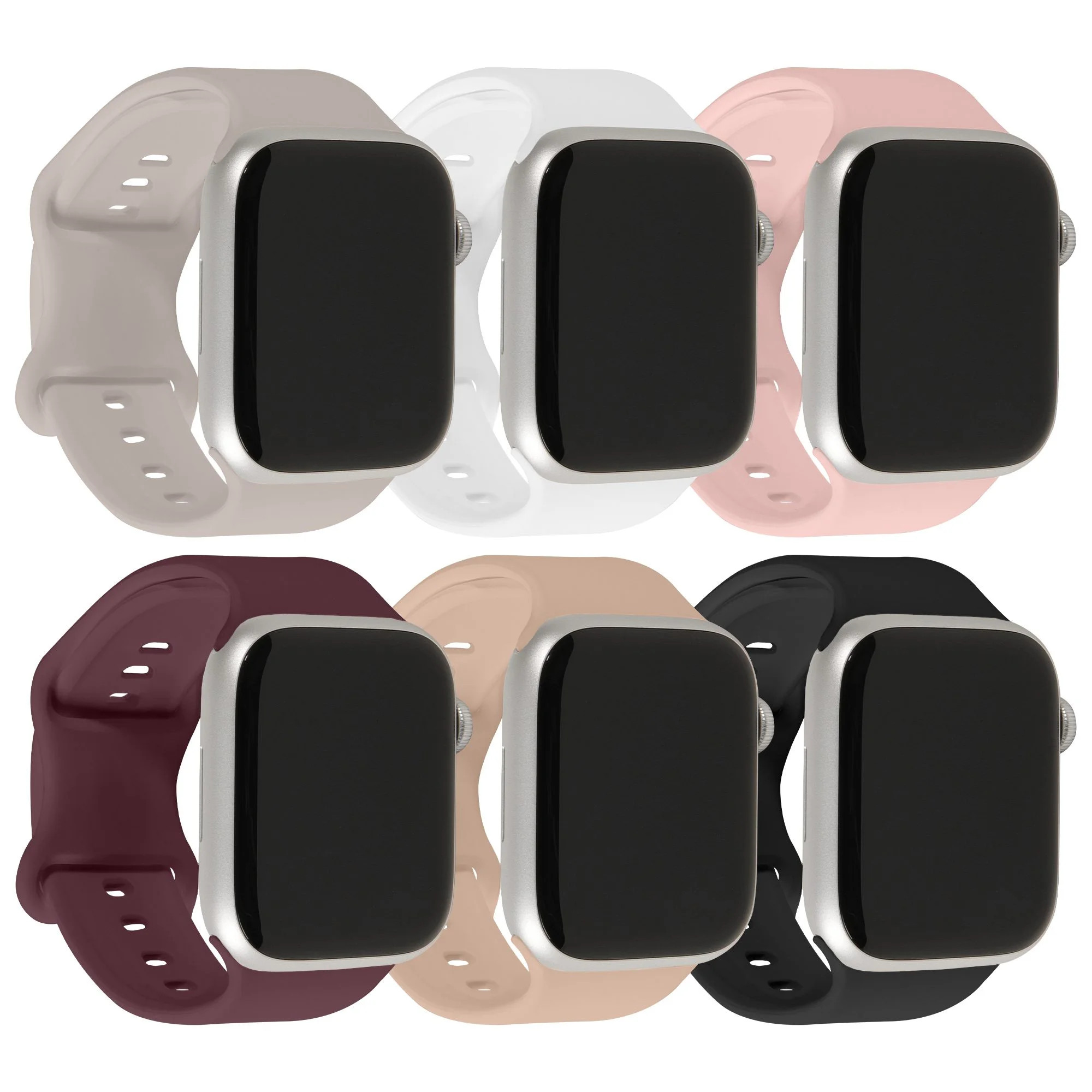 Xtreme Smart Watch Soft Silicone Band 6 Pack – Large Size, Waterproof, New Buckle Design, 42/44... | Walmart (US)