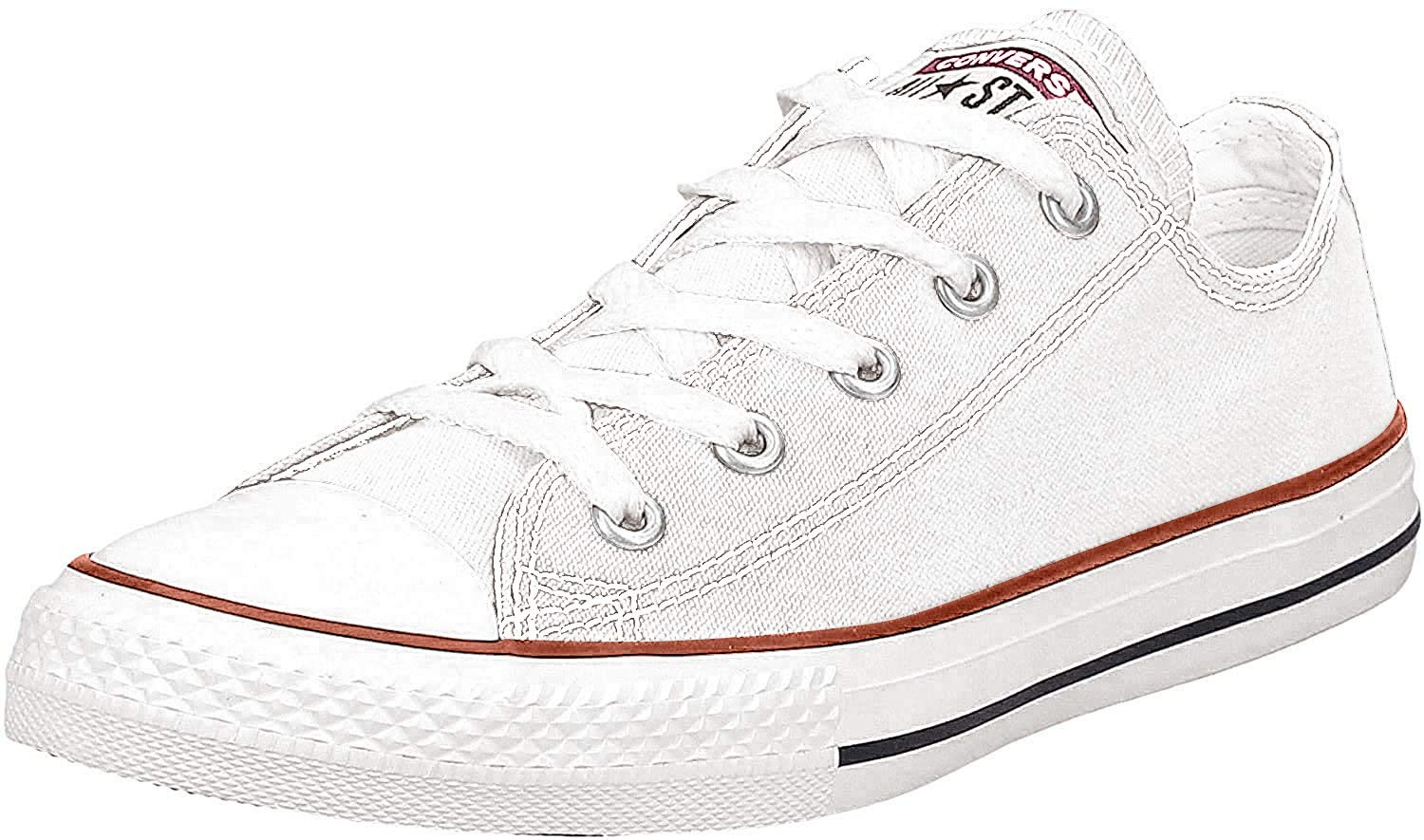 Converse Chuck Taylor All Star Ox Ankle-High Fabric Fashion Sneaker Optical White | Amazon (US)