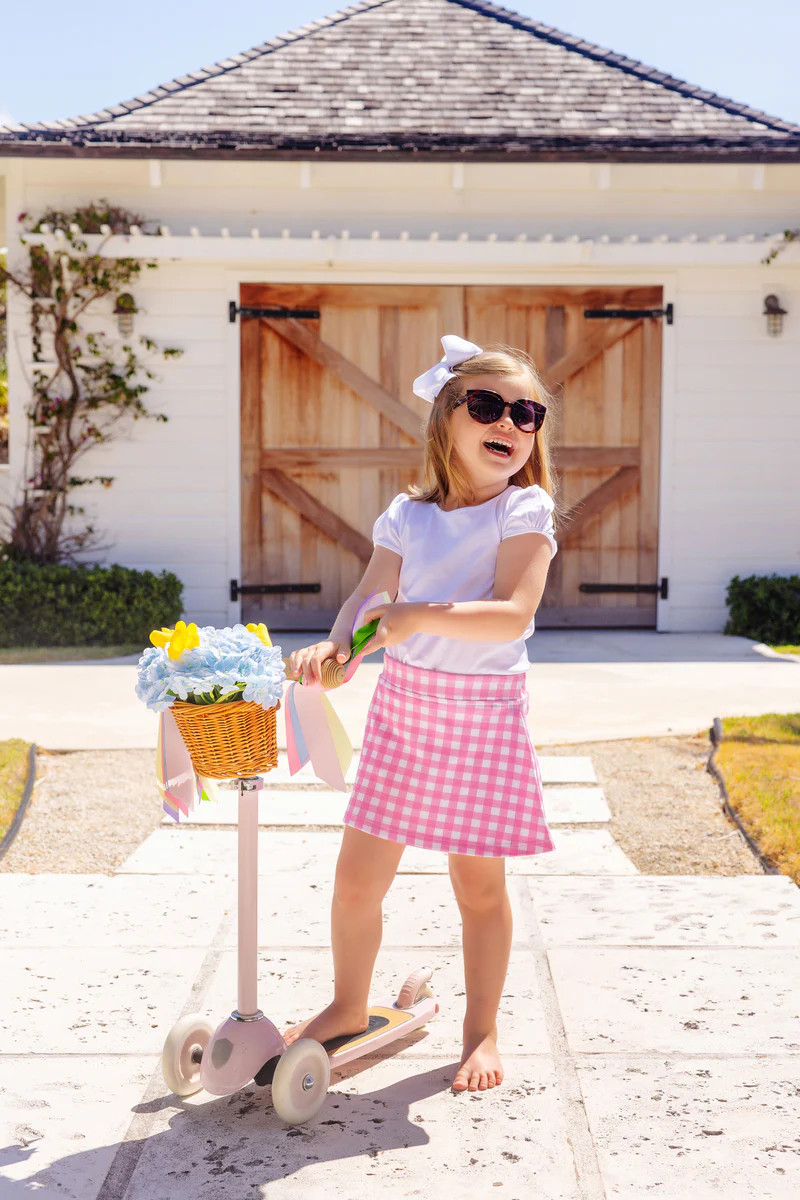Searcy Skort - Hamptons Hot Pink Gingham | The Beaufort Bonnet Company