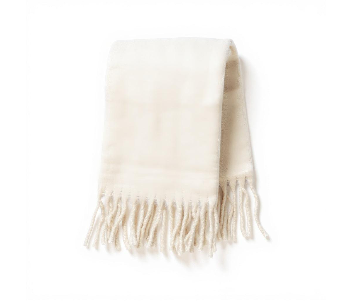 Women's Oversized Fringe Scarf - Ivory - Ivory | Macy's