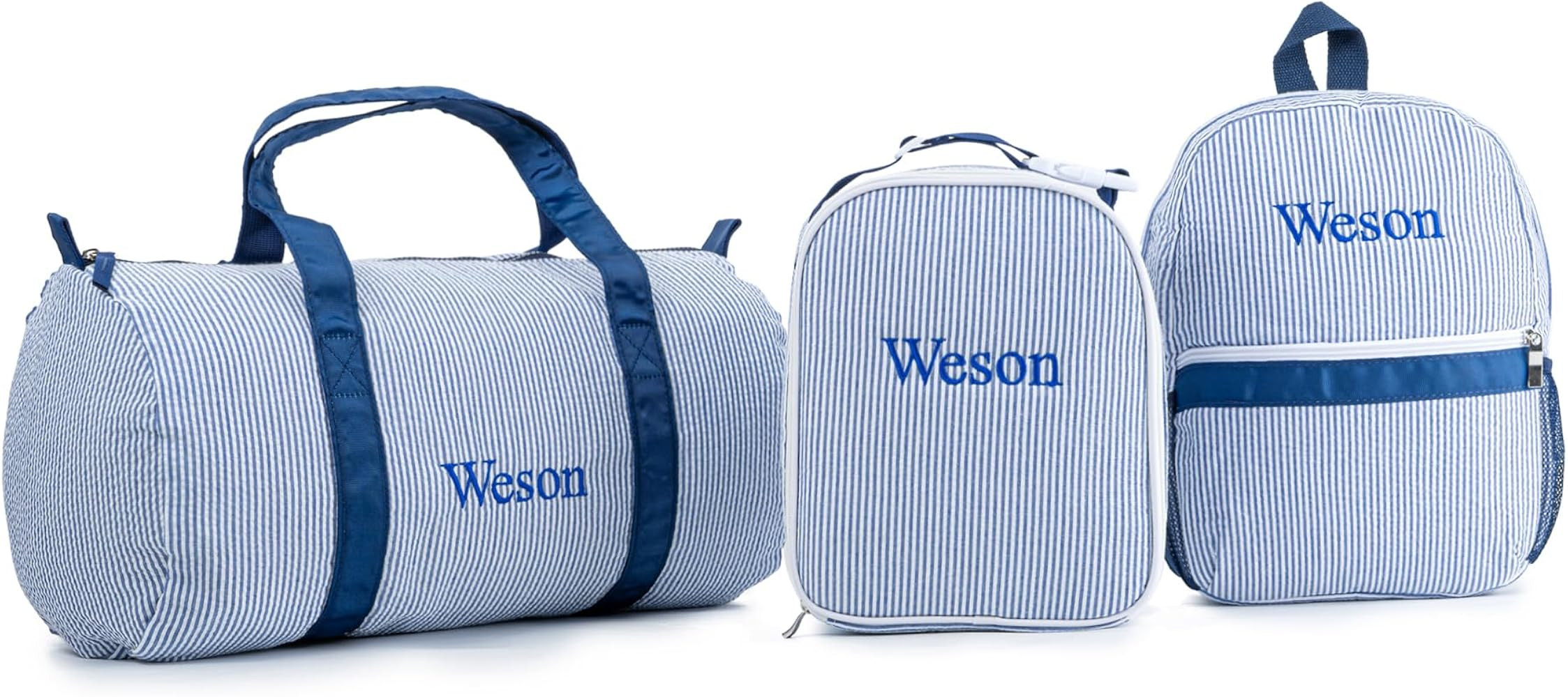 MT WORLD Kids' Backpacks Set Personalized Backpacks with Lunchboxes and Travel Duffel Bag with Em... | Amazon (US)