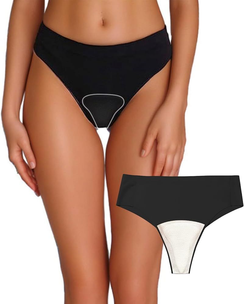 Camel Toe Cover Thong/Camel Toe Concealer Underwear/CamelToe Hider Built in Latex Cover to Hide F... | Amazon (US)