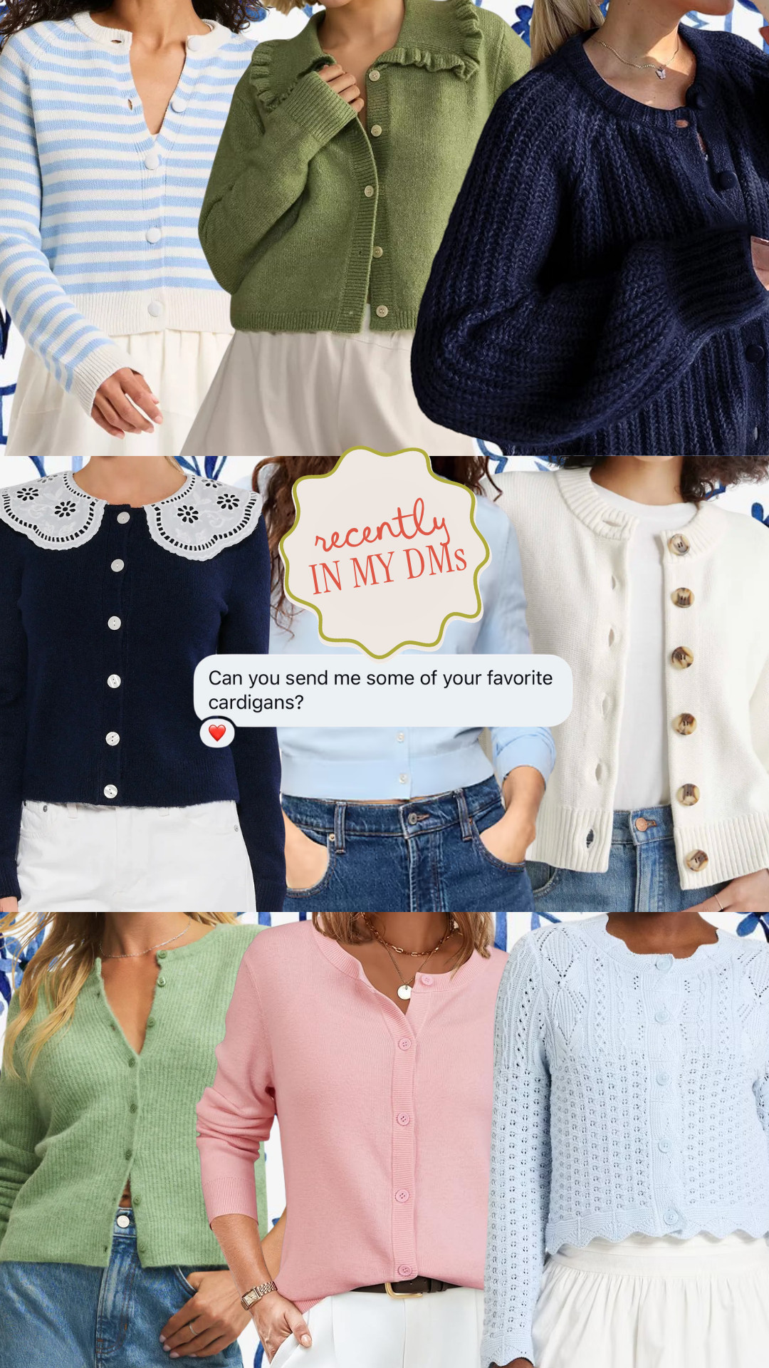 Some cute cardigans - most I own and love!! 

 