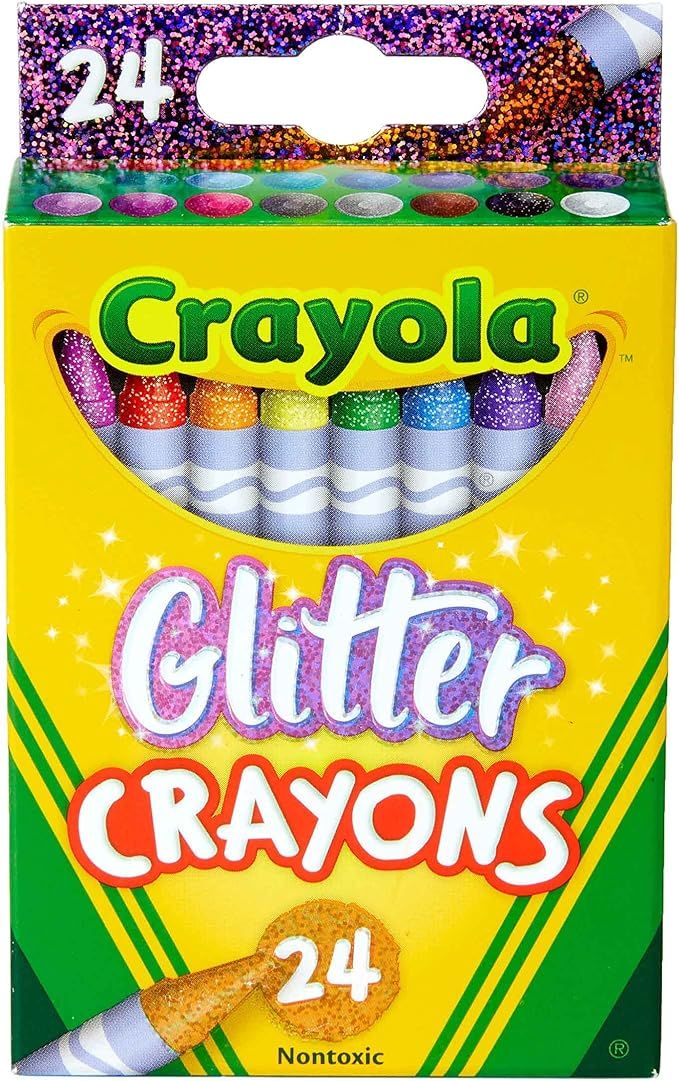 Crayola Glitter Crayons, Back To School Supplies, 24Count, Multi | Amazon (US)