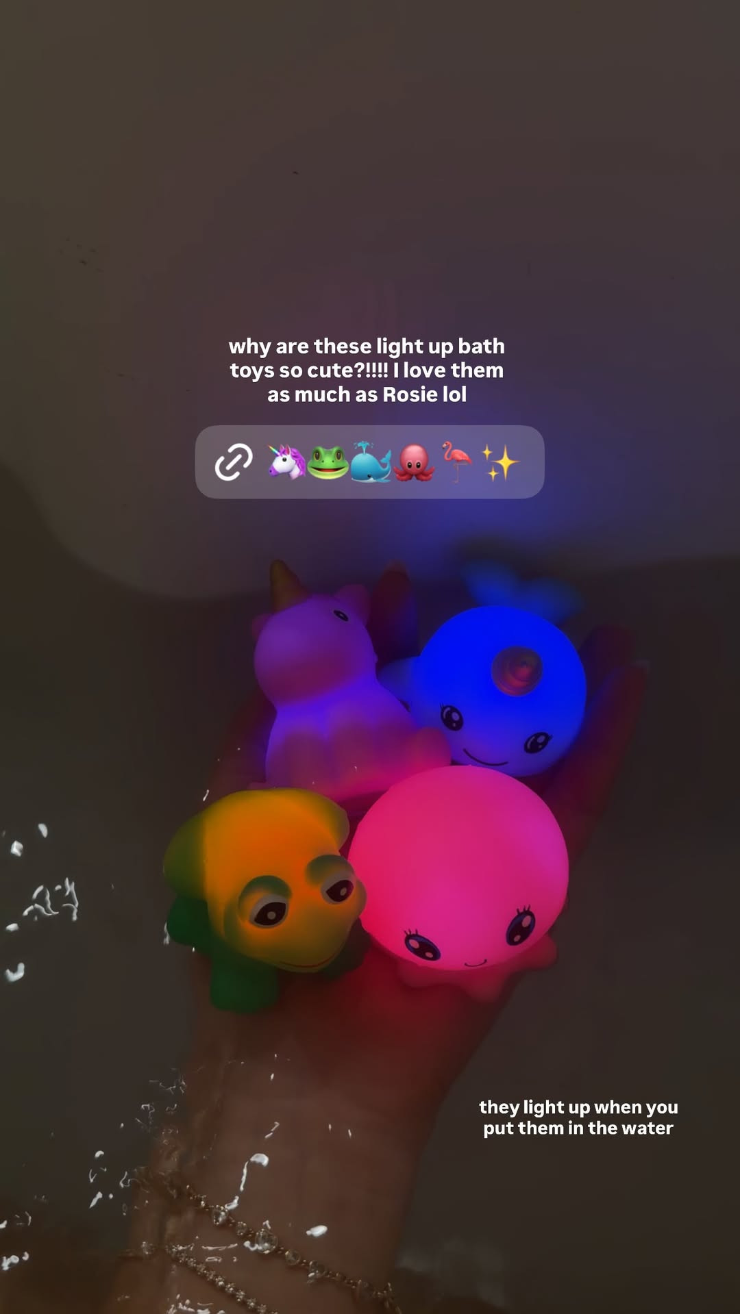 why are these light up bath toys so cute ?!!! 

 #LTKHome #LTKBaby #LTKKids