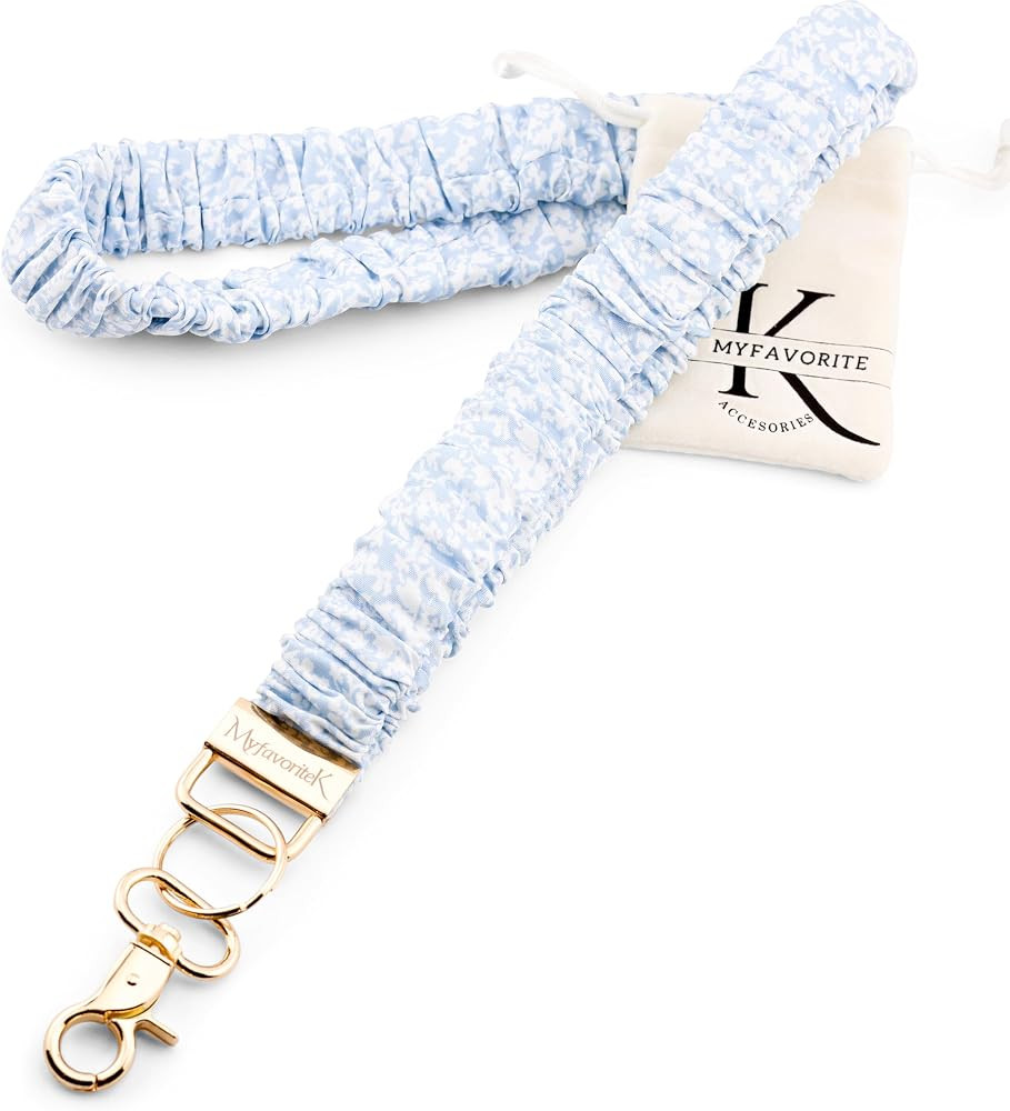 Stylish Scrunchie Lanyard for ID Badges Cute Neck Stretchy Lanyard for Keys Retractable Keychain ... | Amazon (CA)