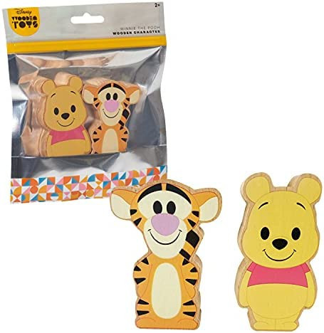 Disney Wooden Toys 2-Piece Figure Set with Winnie the Pooh & Tigger, Amazon Exclusive, by Just Pl... | Amazon (US)