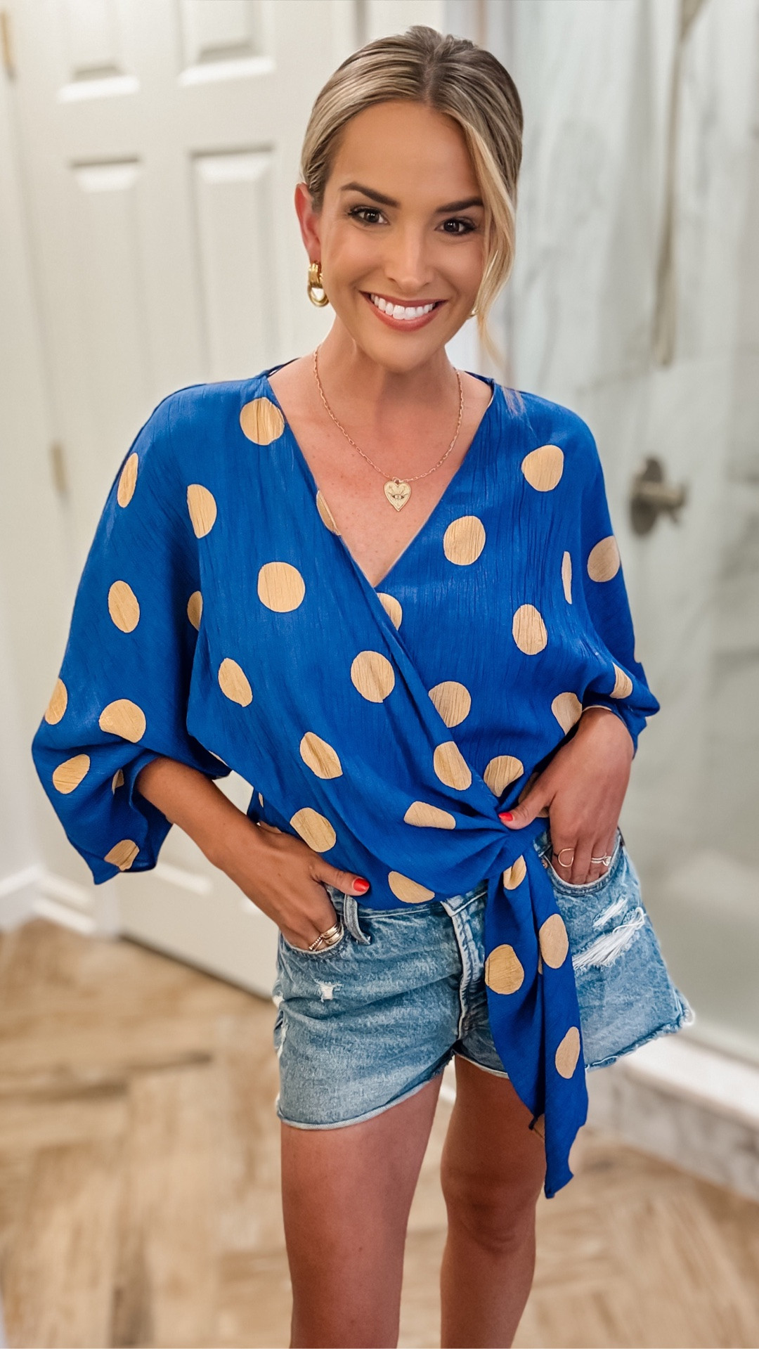 Pulled this dinner & drinks out with friends look together in a matter of 10 minutes, featuring a polka dot blouse I’ve had for 5+ years!! While I can’t find it exactly, I’m sharing similar styles with y’all! The point of the message, is to look no further than your own closet… I myself, forgot I even owned this cute top!! 💙🙌😍

#LTKootd #LTKdayinmylife #LTKgrwm