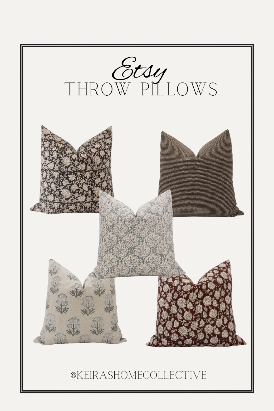 Beautiful pillow covers! Neutral pillows, transitional pillows, floral pillows, brown pillows, white pillows, pillow combinations, striped pillows, solid pillows, Etsy pillow covers 

#LTKstyletip #LTKunder100 #LTKhome