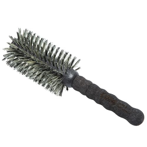 Ibiza Hair Round Boar Bristle Brush (MB4-65mm) | Reinforced Blonde & Black Bristles with Cork Handle | For Volume & Smoothness | Adds Texture & Shine for Medium to Long Styles | Amazon (US)