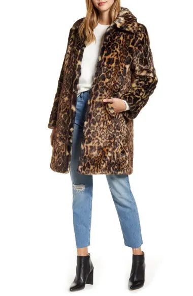 Faux Leopard Fur Coat | Nordstrom