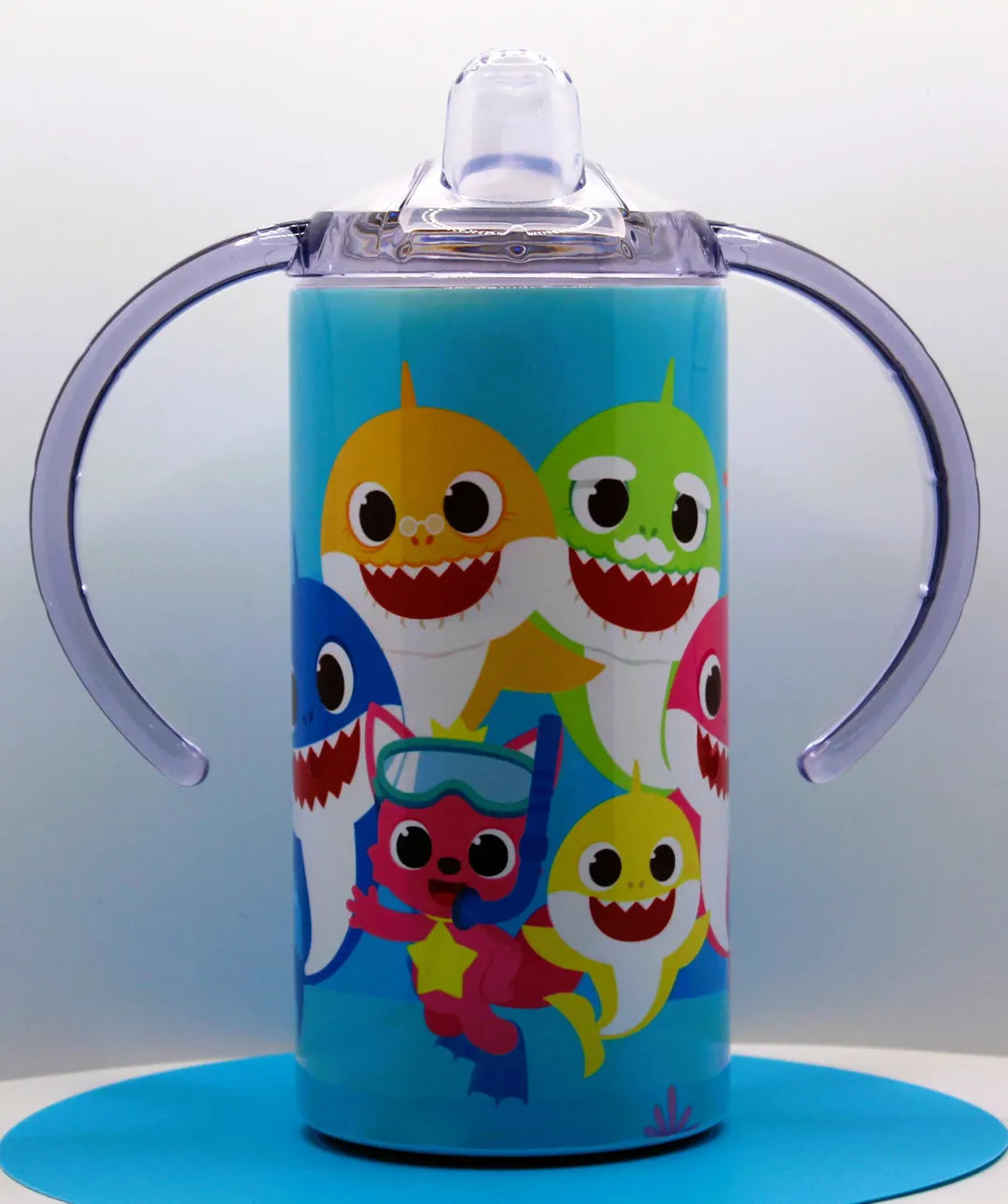 Baby Shark 12oz Sippy Tumbler With Double Handle & Grow-up Lid - Etsy | Etsy (US)