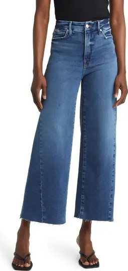 Good Waist High Waist Crop Palazzo Jeans | Nordstrom