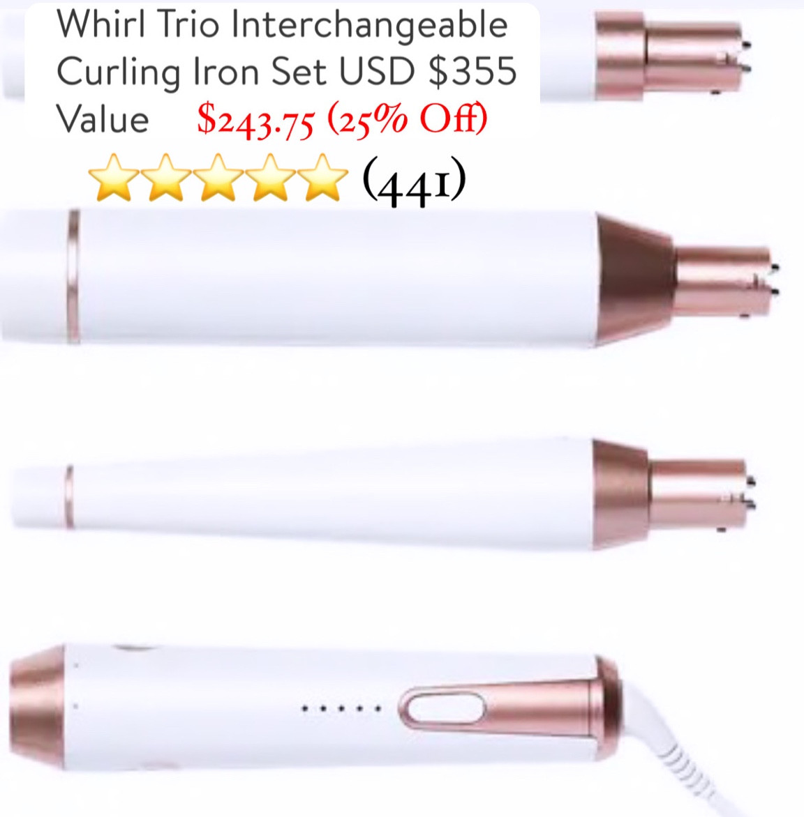 Effortlessly create playful beachy waves, perfectly defined spiral curls or full-bodied glamour waves—and everything in between. With T3 SinglePass® Technology and five heat settings, the Whirl Trio provides healthy, versatile styling for all hair types. The innovative camera lens-inspired Precision Interlock System makes changing barrels fast, easy and secure.

#Nordstrom #CurlingIron #T3

#LTKsalealert #LTKbeauty #LTKGiftGuide