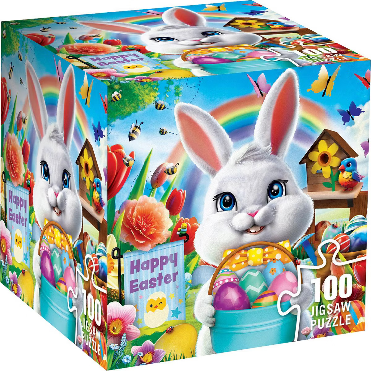 MasterPieces Easter Garden 100 Piece Puzzle - 10"x10" | Target