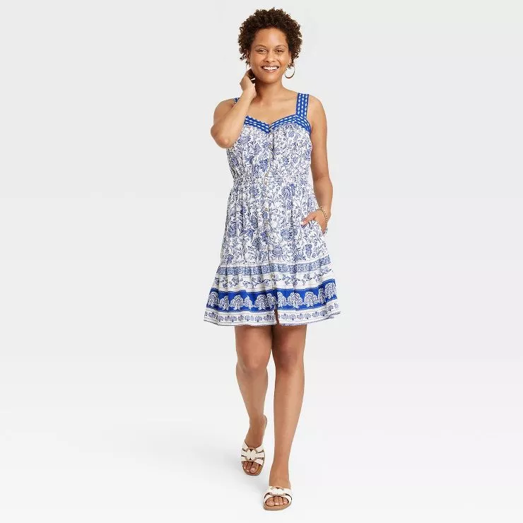 Target knox rose outlet white dress