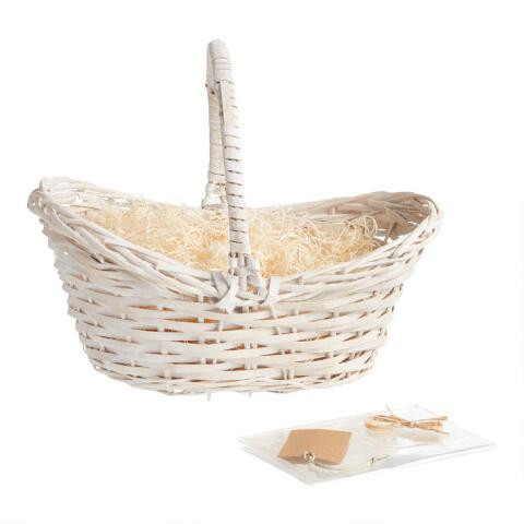 Woven Gift Basket Kit With Handle | World Market