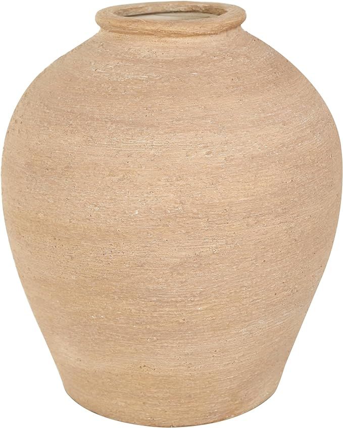 The Novogratz Porcelain Ceramic Decorative Vase Wide Textured Centerpiece Vase, Flower Vase for H... | Amazon (US)