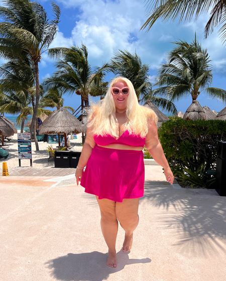 The perfect plus size pink bikini
Wearing 3x in the top and 2x in the skirt

Bright pink
Curvy


#LTKcurves #LTKswim #LTKunder100