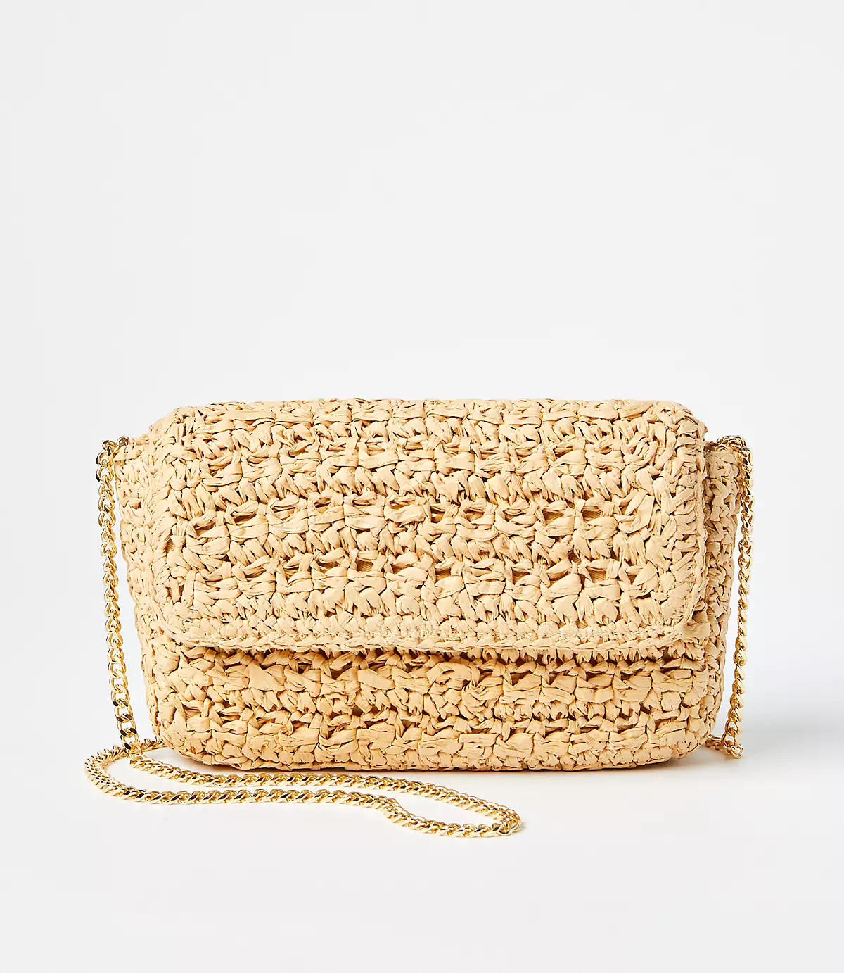 Raffia Crossbody Bag | LOFT