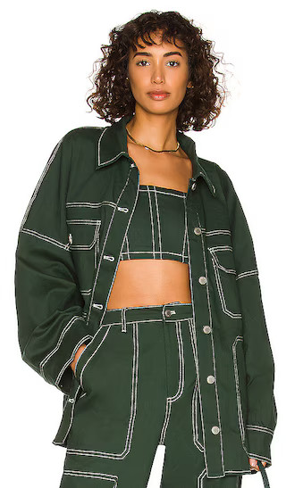 Cooper Jacket in Green | Revolve Clothing (Global)