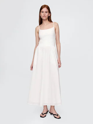 Compact Jersey Mixed Media Maxi Dress | Gap (US)