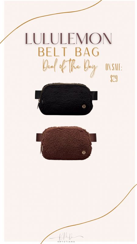 Lululemon Belt Bags on sale for $29 today! 








Lululemon, Lululemon Find, Belt Bag, Fleece, Fashion Find

#LTKGiftGuide #LTKfindsunder50 #LTKsalealert