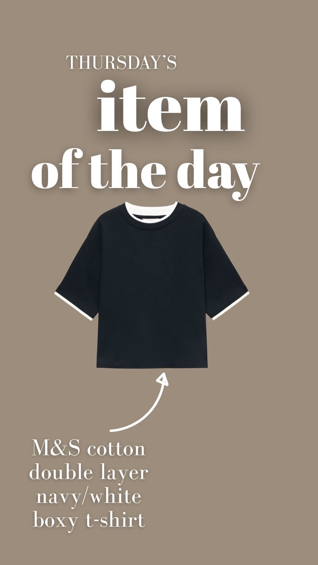 M&S double layer navy / white t-shirt

#LTKFashionMonth #LTKuk