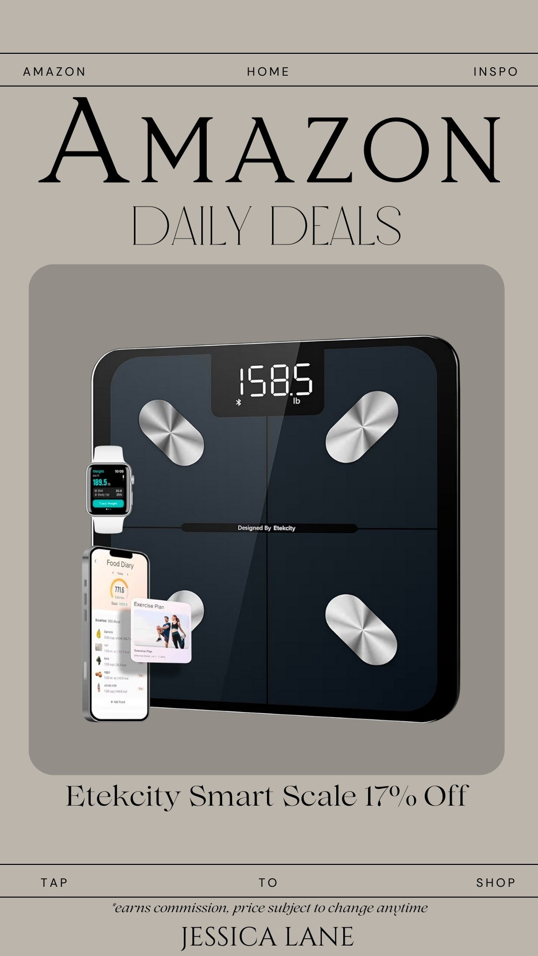 A smart digital scale that tracks more than just weight—perfect for wellness goals.#LTKfitness #WellnessJourney #HealthyHabits #AmazonFinds

#LTKfitnessgoals #LTKSaleAlert #LTKOver40