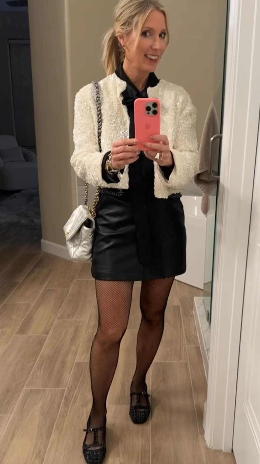 🎉✨ Shine bright this holiday season with the ultimate sequin and bow trend! 🌟 This jacket keeps on giving—worn it multiple ways and still loving it! Paired with a sassy skirt and fishnet nylons for that festive flair! 🔥 Ready to sparkle? Check the links for all the styles! 

#HolidayStyle #ScottsdaleFashion #SequinJacket #FashionInspo

#LTKParties #LTKStyleTip #LTKHoliday