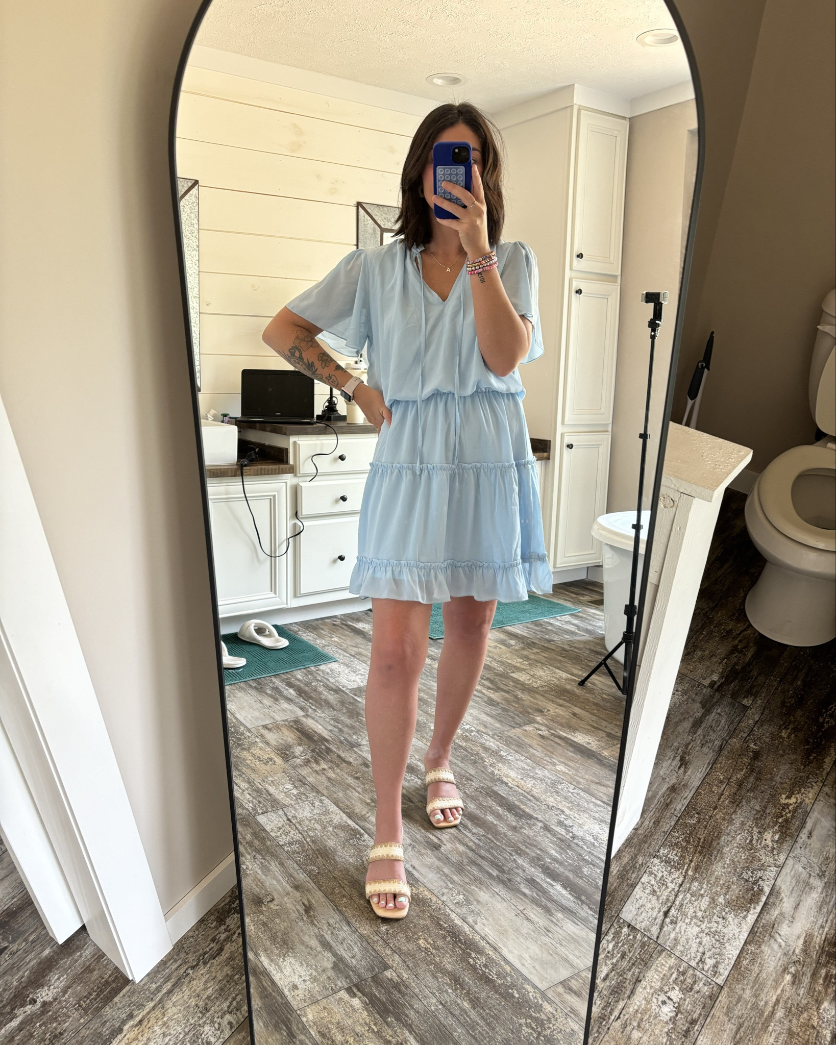 This was the perfect dress for a baby shower today. Would be so cute paired with sandals for a more casual look. I’m thinking sipping wine with the girls at a winery?? 

#LTKFindsUnder50 #LTKSeasonal #LTKStyleTip