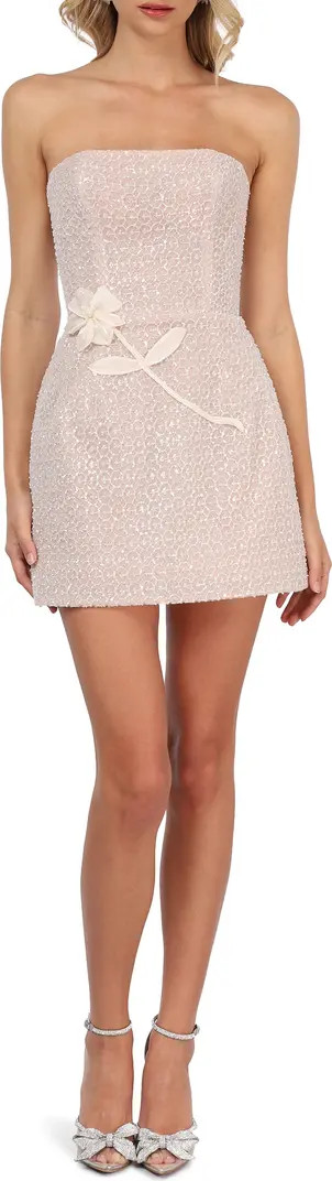 Elizabeth Sequin Strapless Minidress | Nordstrom