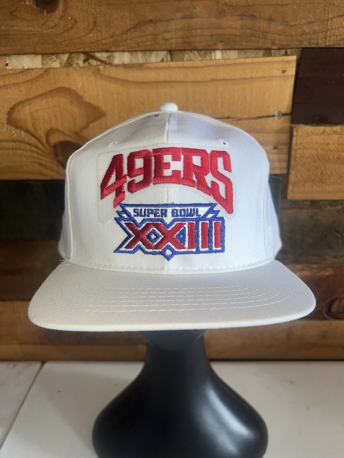 Vintage San Francisco 49ers NFL Super Bowl 23 White Snapback Hat Cap New Era | eBay US