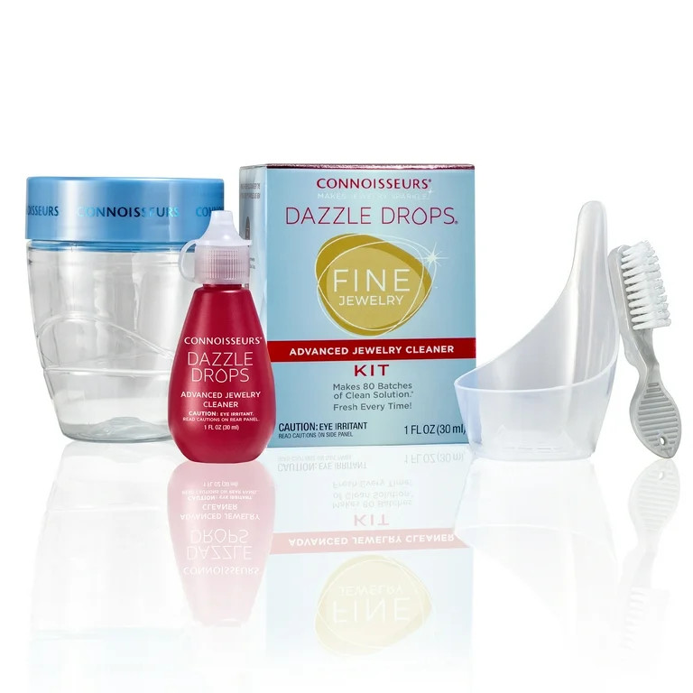 Connoisseurs Dazzle Drops Advanced Jewelry Cleaner Kit for Gold, Platinum, Diamonds, and Gemstone... | Walmart (US)