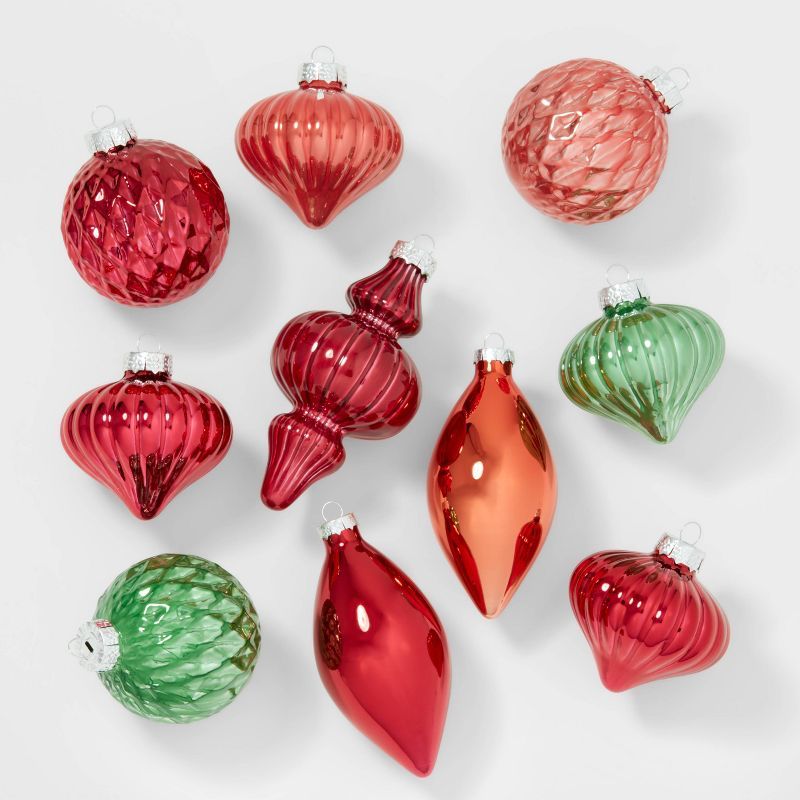10ct Glass Christmas Tree Ornament Set - Wondershop™ | Target