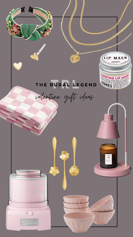 Valentine’s Day gift guide for women, ice cream maker, checkered blanket throw, candle Warmer, lip mask, heart earring studs, flower spoons, jewelry

#LTKunder50 #LTKFind #LTKGiftGuide