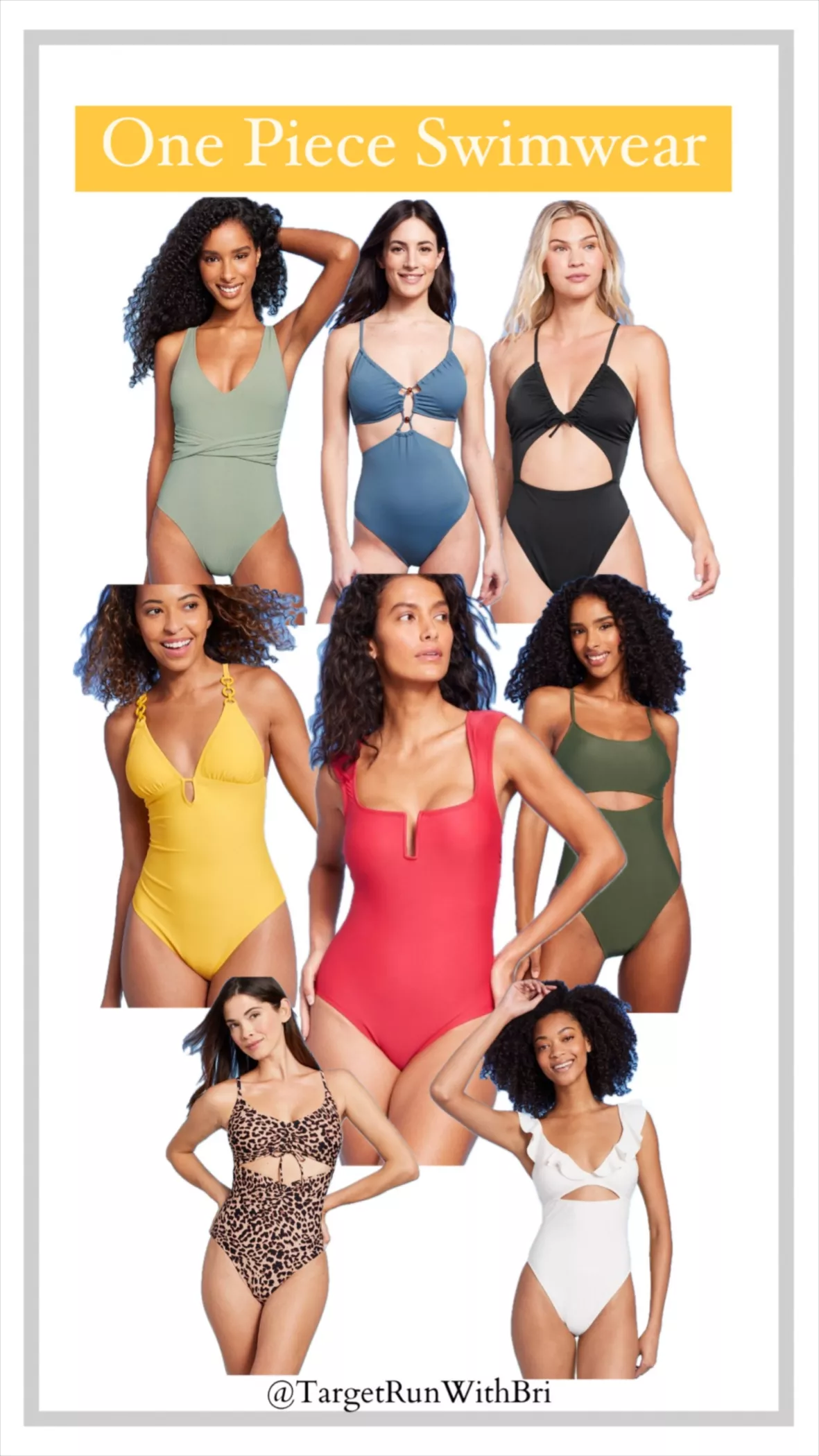 Women's Ribbed Plunge Front Cut Out One Piece Swimsuit - Shade