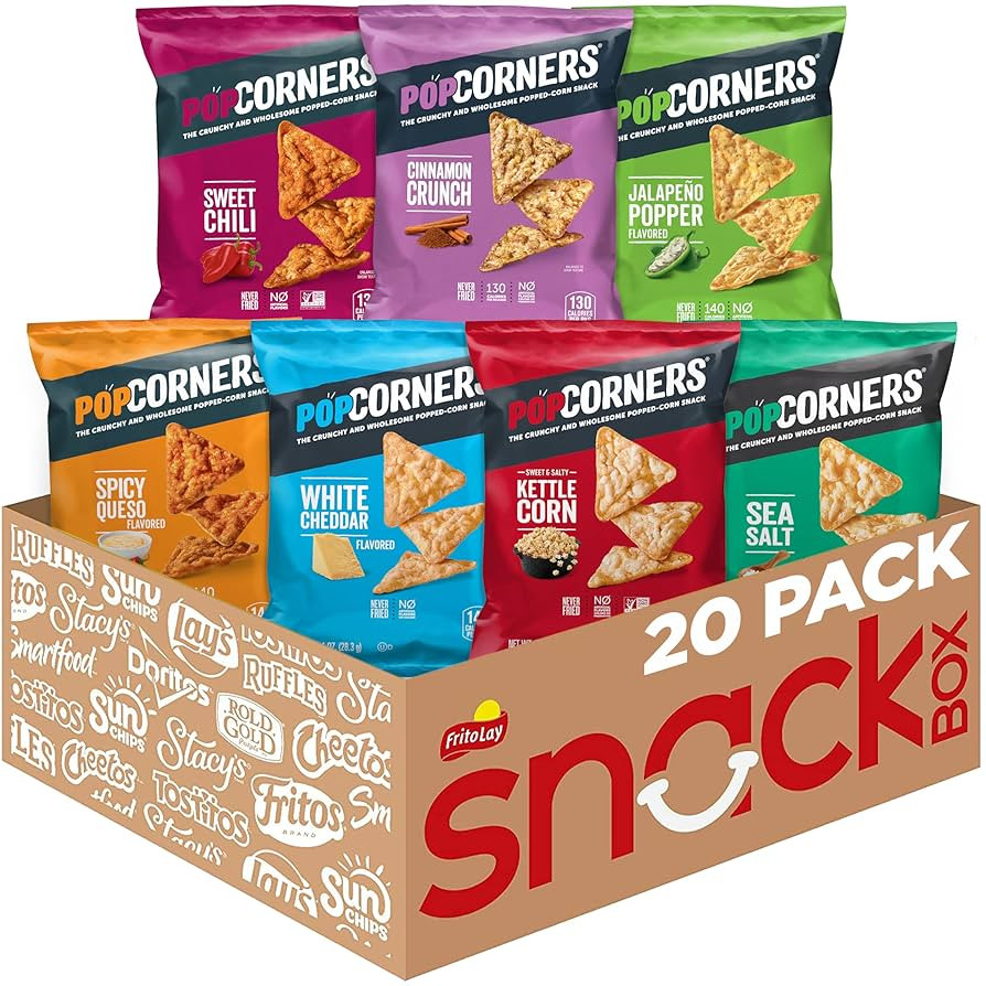 PopCorners Popped Corn Snacks, Sampler Pack, 1 Ounce (Pack of 20) (Assortment May Vary) | Amazon (US)