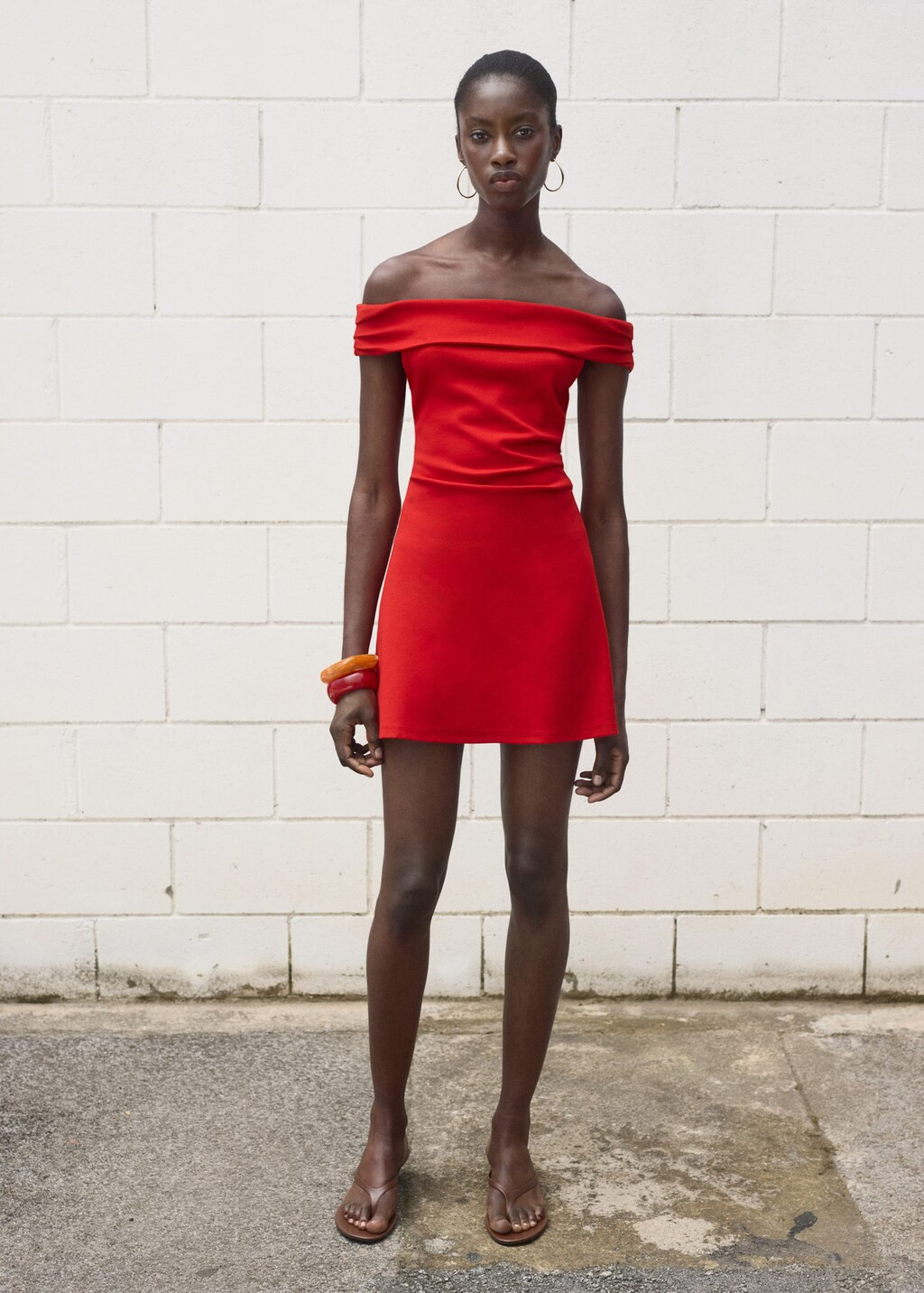 Strapless dress red - Woman - 2 - MANGO | Mango (US/MX/AU)